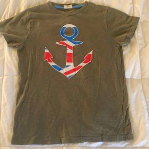 Mini Boden green anchor tee